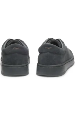 Sneakers aus Veloursleder mit goldfarbenem Folien-Logo