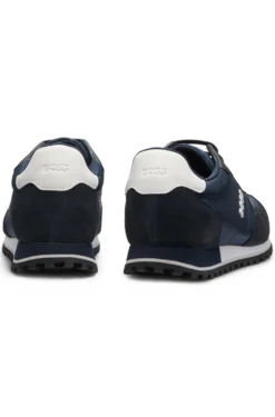 Sneakers mit Logo-Details und Details aus Kunstleder