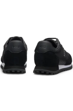 Sneakers mit Logo-Details und Details aus Kunstleder
