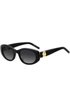 Sonnenbrille aus schwarzem Acetat mit Double-B-Monogramm