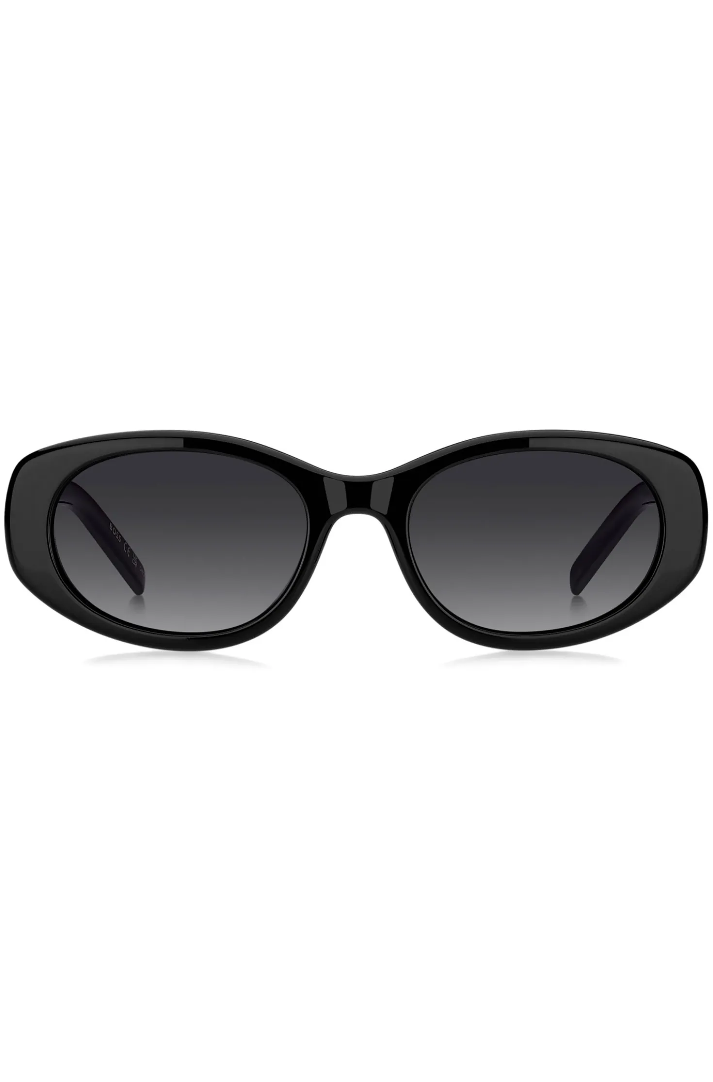 Sonnenbrille aus schwarzem Acetat mit Double-B-Monogramm