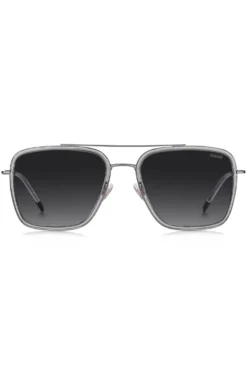 Sonnenbrille in Grau mit Doppelsteg