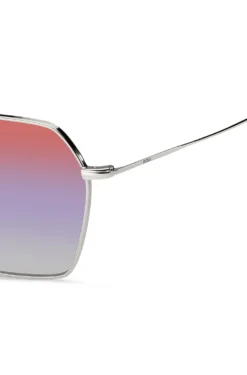 Sonnenbrille mit Doppelsteg und mehrfarbigen Gläsern