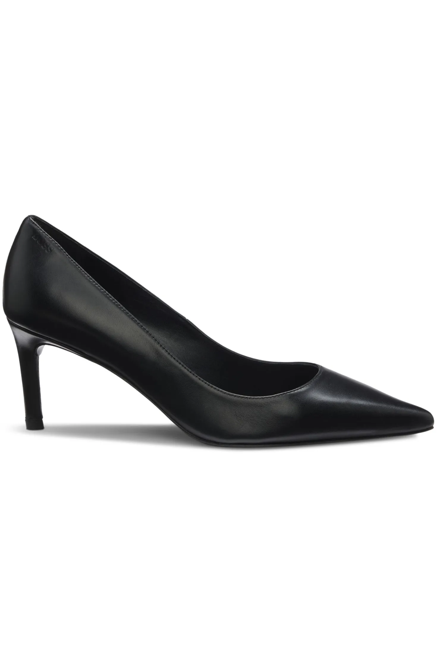 Spitze Pumps aus Leder