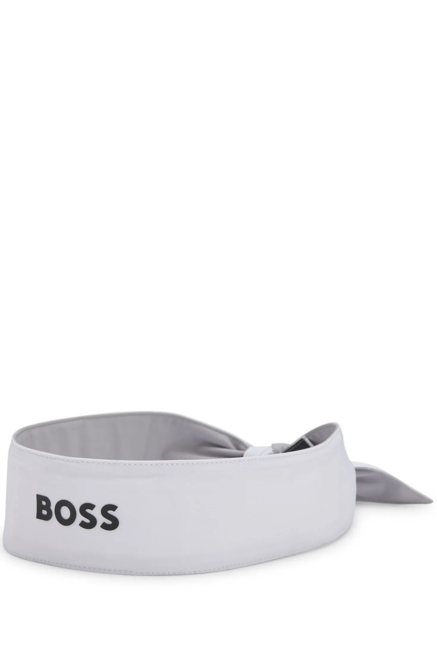 Sport-Stirnband aus Stretch-Twill mit Logo-Print