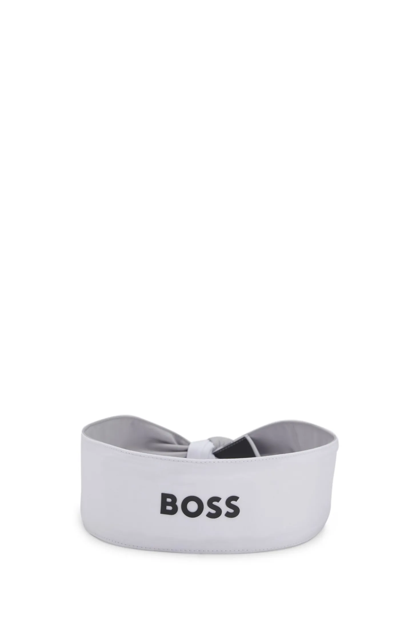 Sport-Stirnband aus Stretch-Twill mit Logo-Print