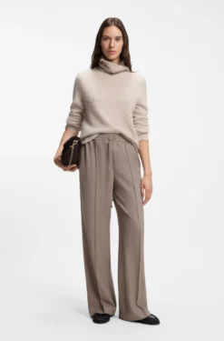 Straight-Fit Hose aus Flanell mit Tunnelzugbund