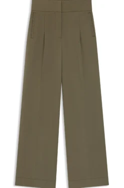 Straight-Fit Hose mit Bundfalten
