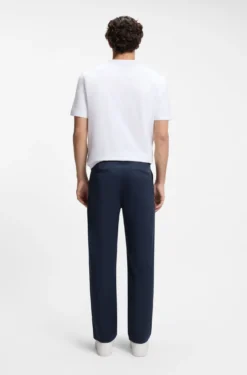 Straight-Fit Twill-Hose aus Baumwoll-Mix