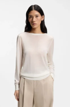 Strick-Cardigan mit Knopfverschluss hinten