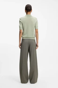 Strick-Poloshirt aus superfeiner Merinowolle