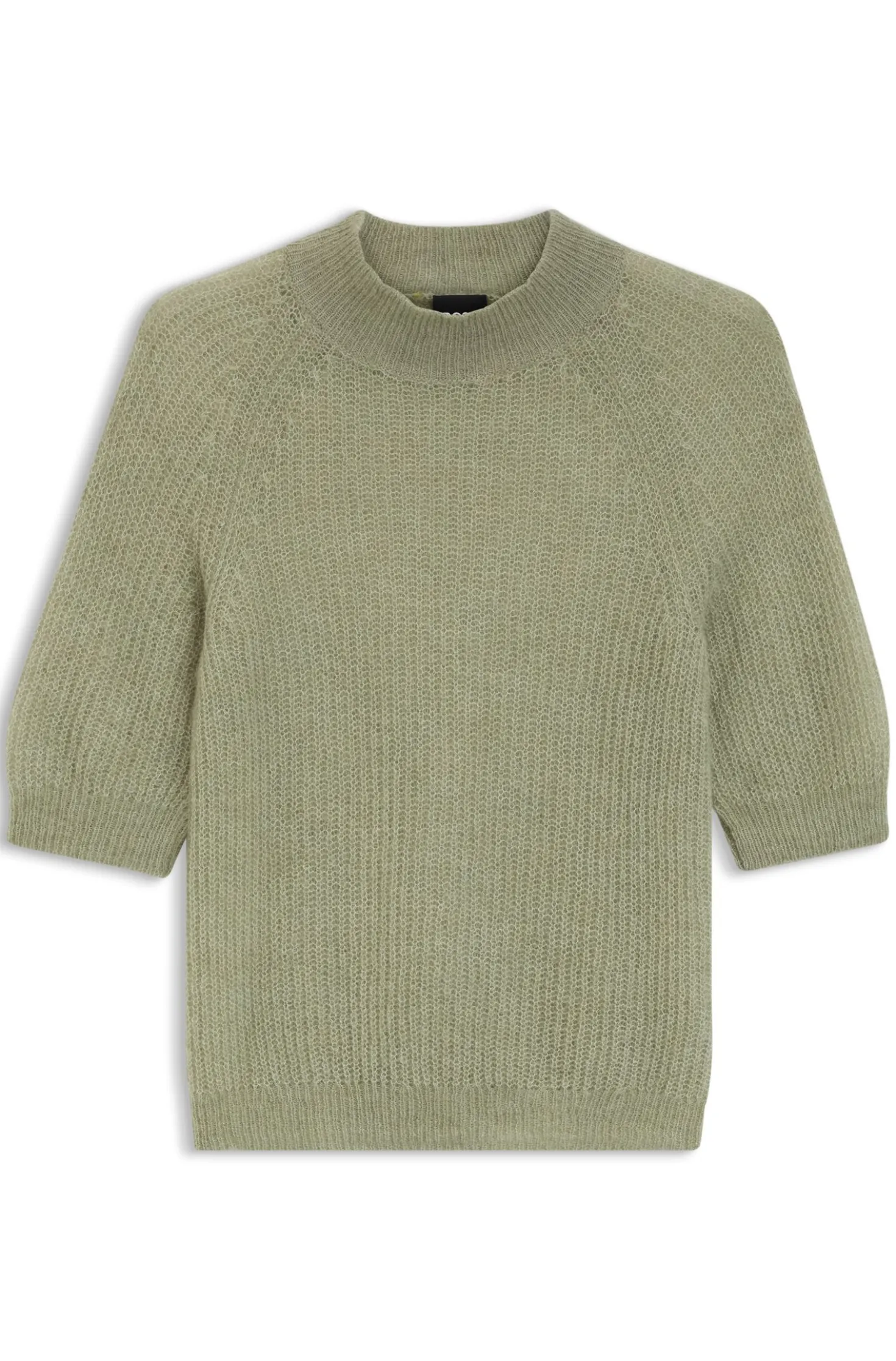 Strickpullover aus Alpaka-Mix mit Rippstrick