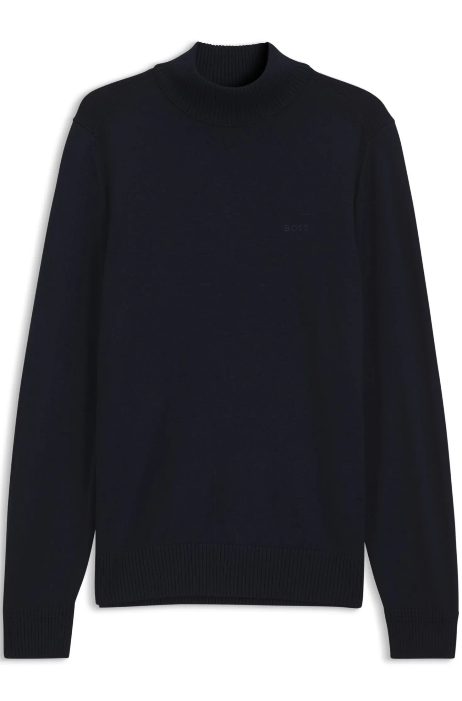 Strickpullover mit Logo-Stickerei