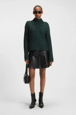 Strickpullover mit Ripp-Struktur