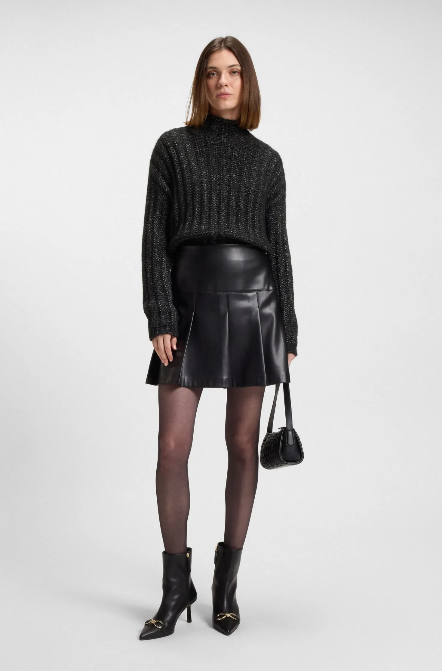 Strickpullover mit Ripp-Struktur