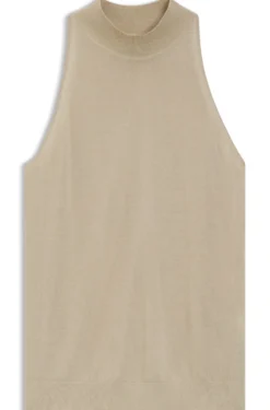 Stricktop mit Stehkragen aus superfine Garn