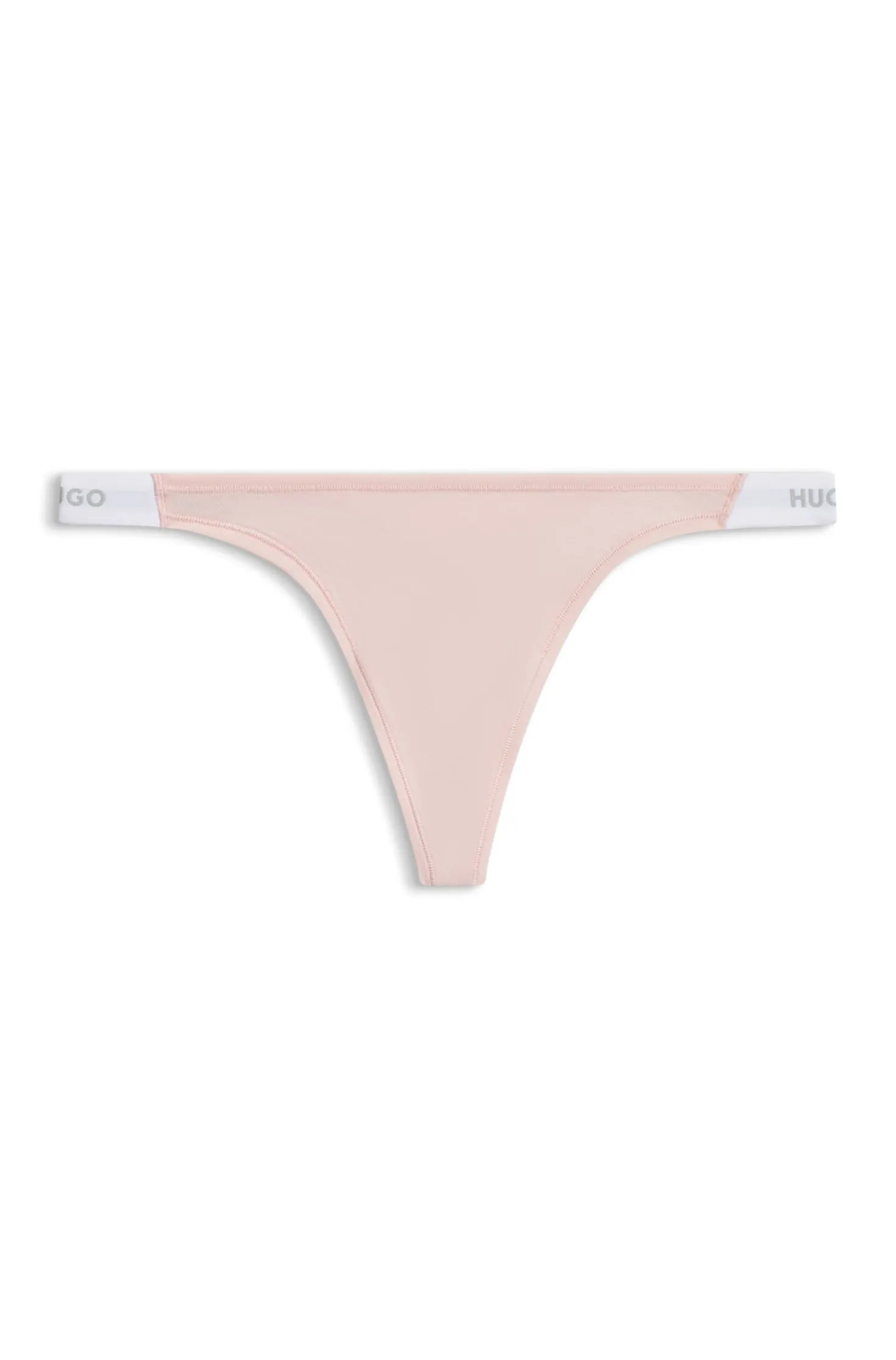 String aus Stretch-Baumwolle mit Logo-Bund