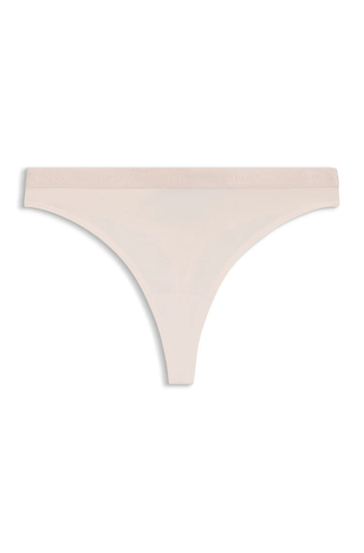 String aus Stretch-Jersey mit Logos am Bund