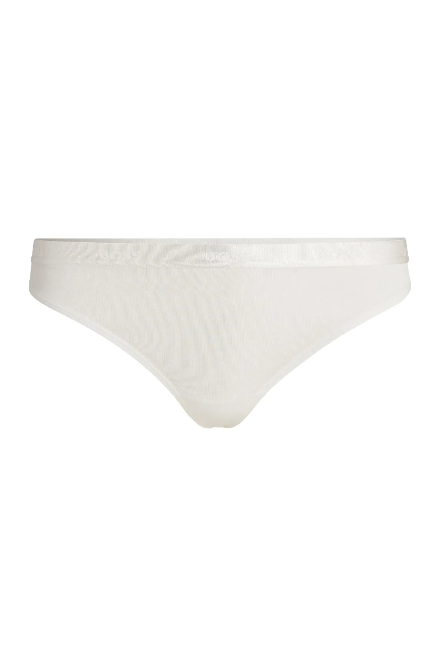 String aus Stretch-Jersey mit Logos am Bund