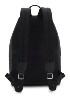 Strukturierter Rucksack mit poliertem Logo-Schriftzug