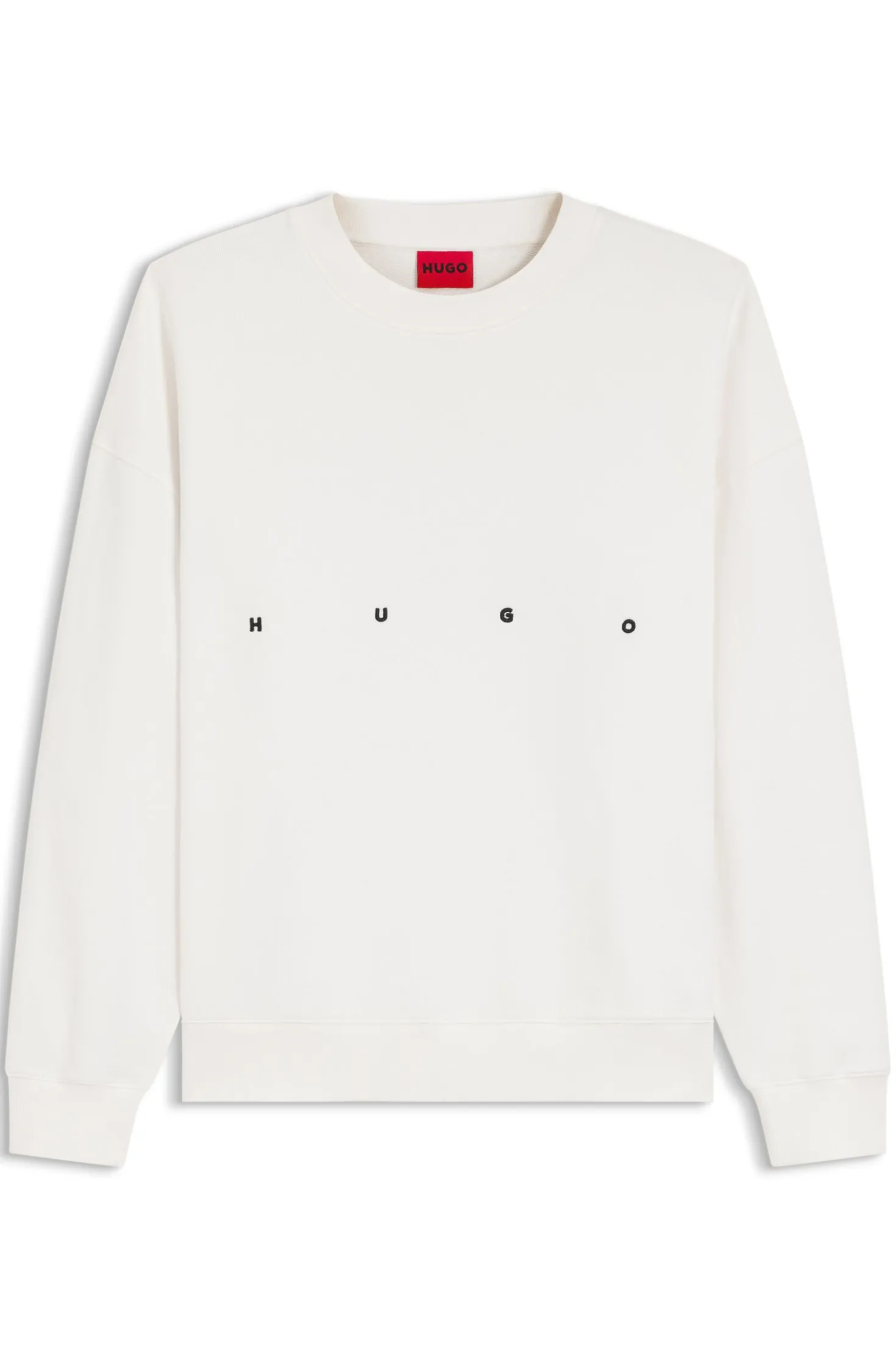 Sweatshirt aus Baumwolle mit Logo-Stickerei und Grafik-Print