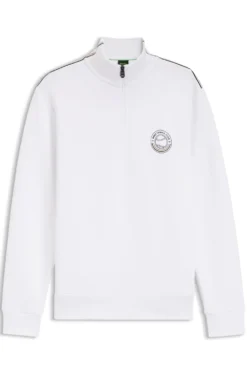 Sweatshirt aus Baumwoll-Mix mit Tennis-Artwork
