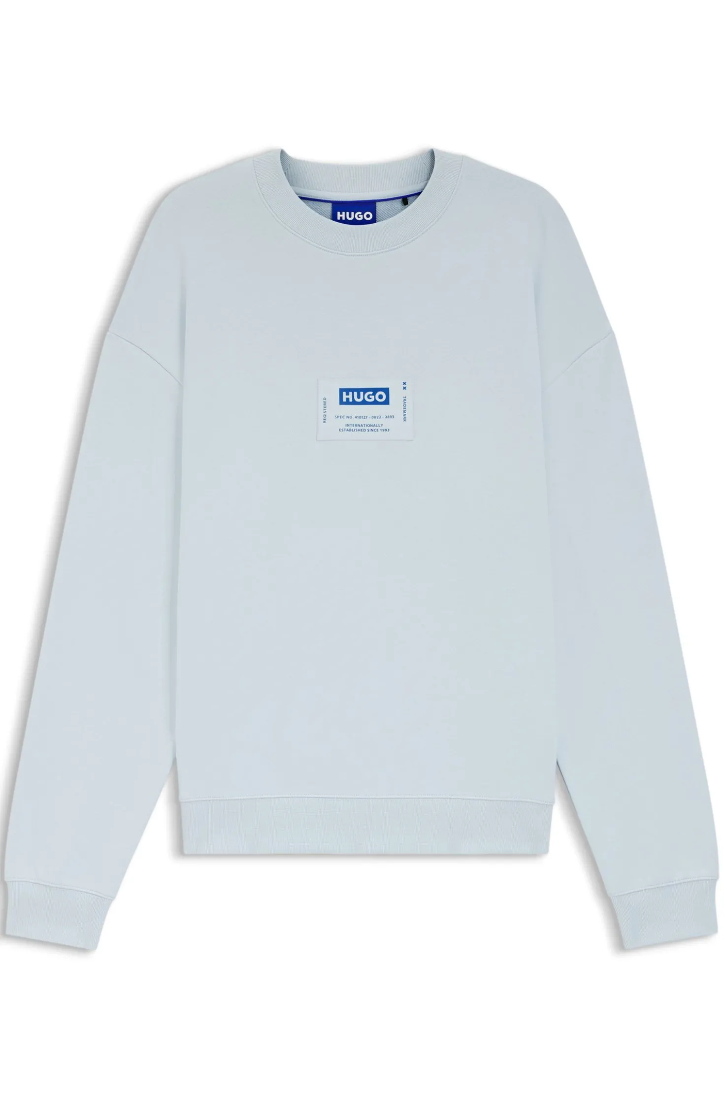 Sweatshirt aus Baumwoll-Mix mit Logo-Label