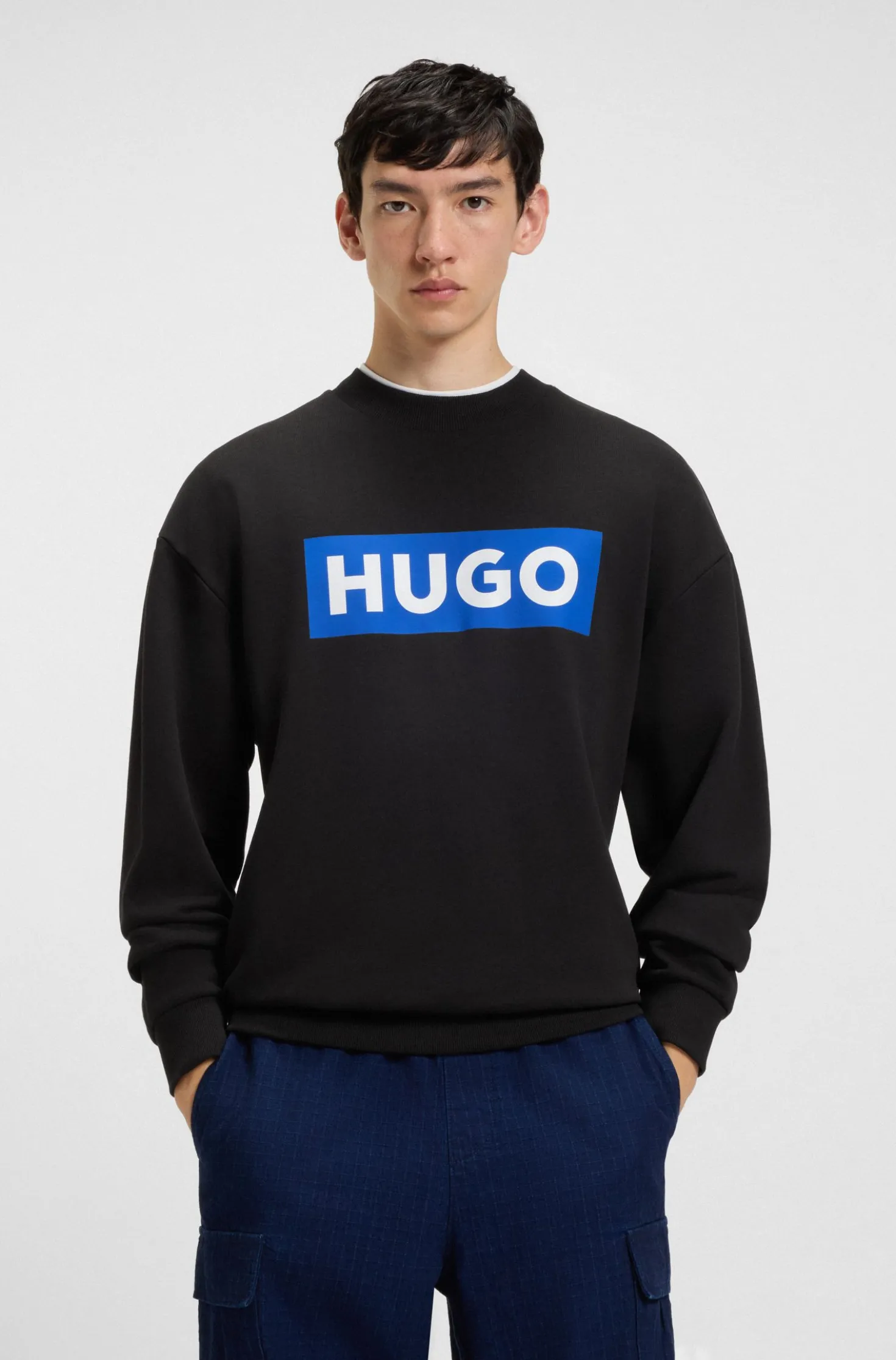 Sweatshirt aus Baumwoll-Terry mit Logo-Print