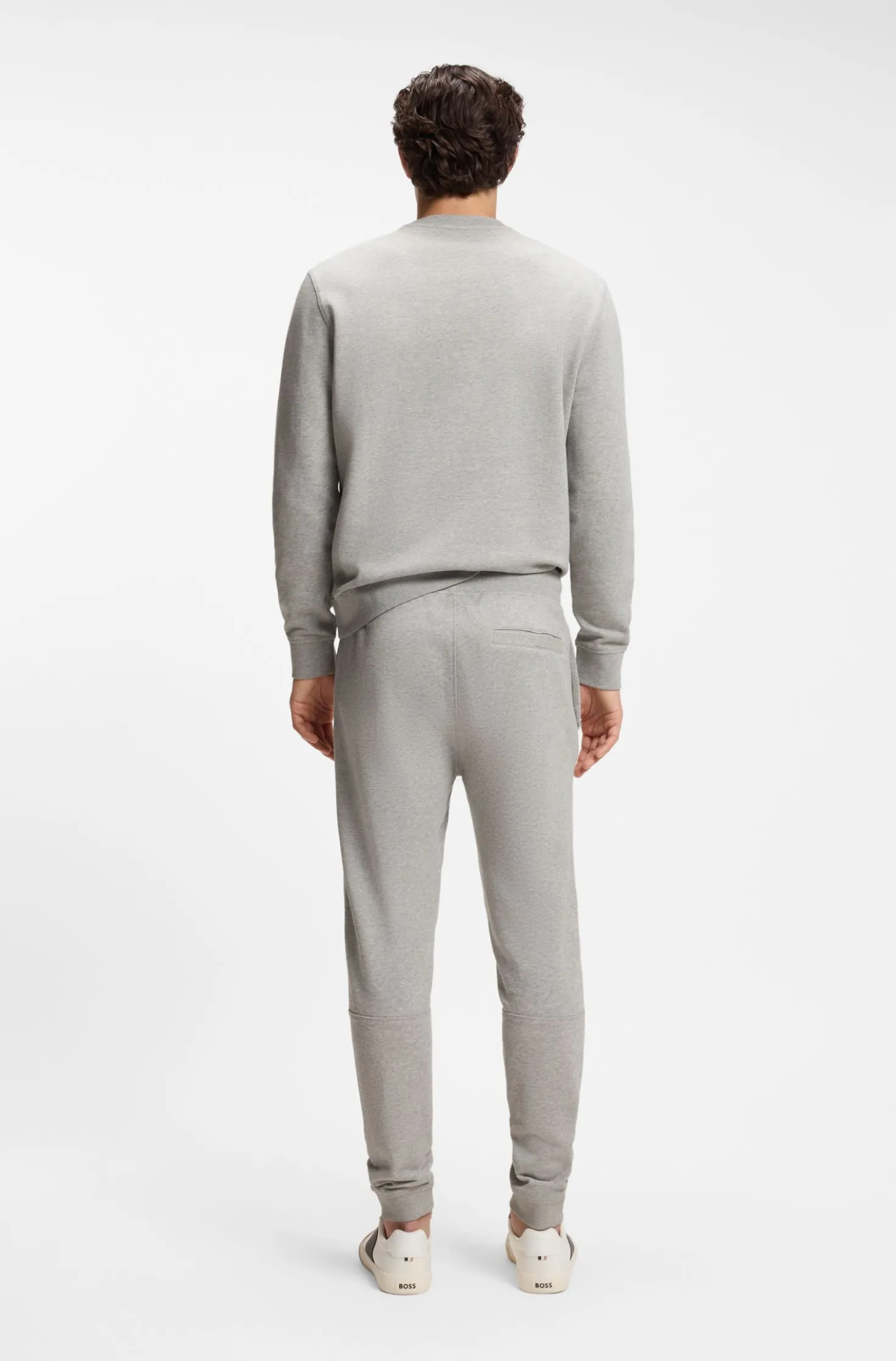 Sweatshirt aus Baumwoll-Terry mit Logo-Patch