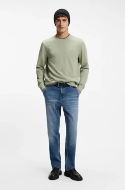 Sweatshirt aus Baumwoll-Terry mit Logo-Patch
