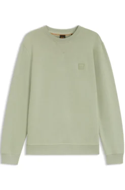 Sweatshirt aus Baumwoll-Terry mit Logo-Patch