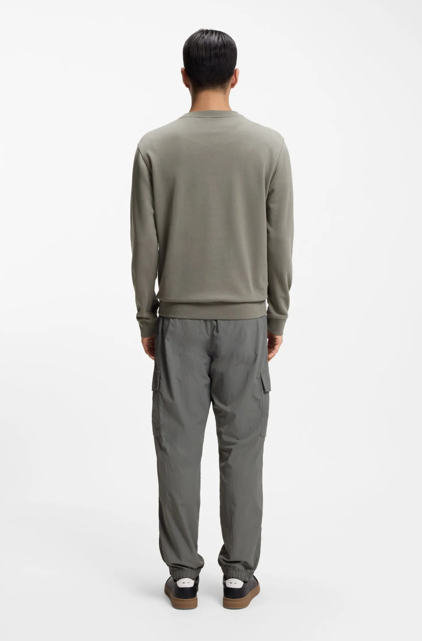 Sweatshirt aus Baumwoll-Terry mit Logo-Patch