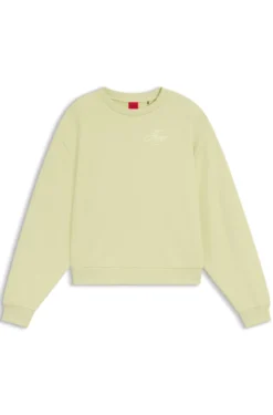 Sweatshirt aus Baumwoll-Terry mit Logo-Stickerei