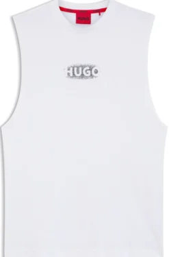Tanktop aus Baumwoll-Jersey mit Logo-Print