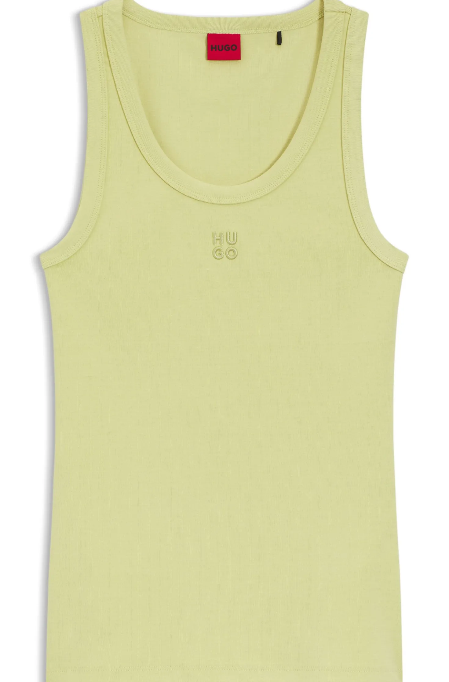 Tanktop aus Baumwoll-Mix mit Stack-Logo-Stickerei