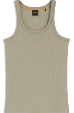 Tanktop aus Stretch-Baumwolle mit Racerback