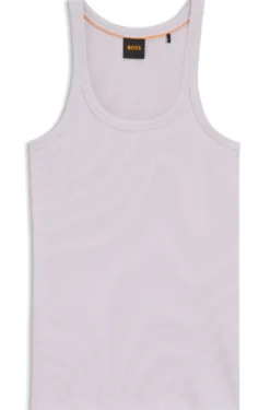 Tanktop aus Stretch-Baumwolle mit Racerback