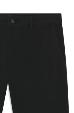 Tapered-Fit Hose aus Baumwoll-Satin mit Elasthan-Anteil