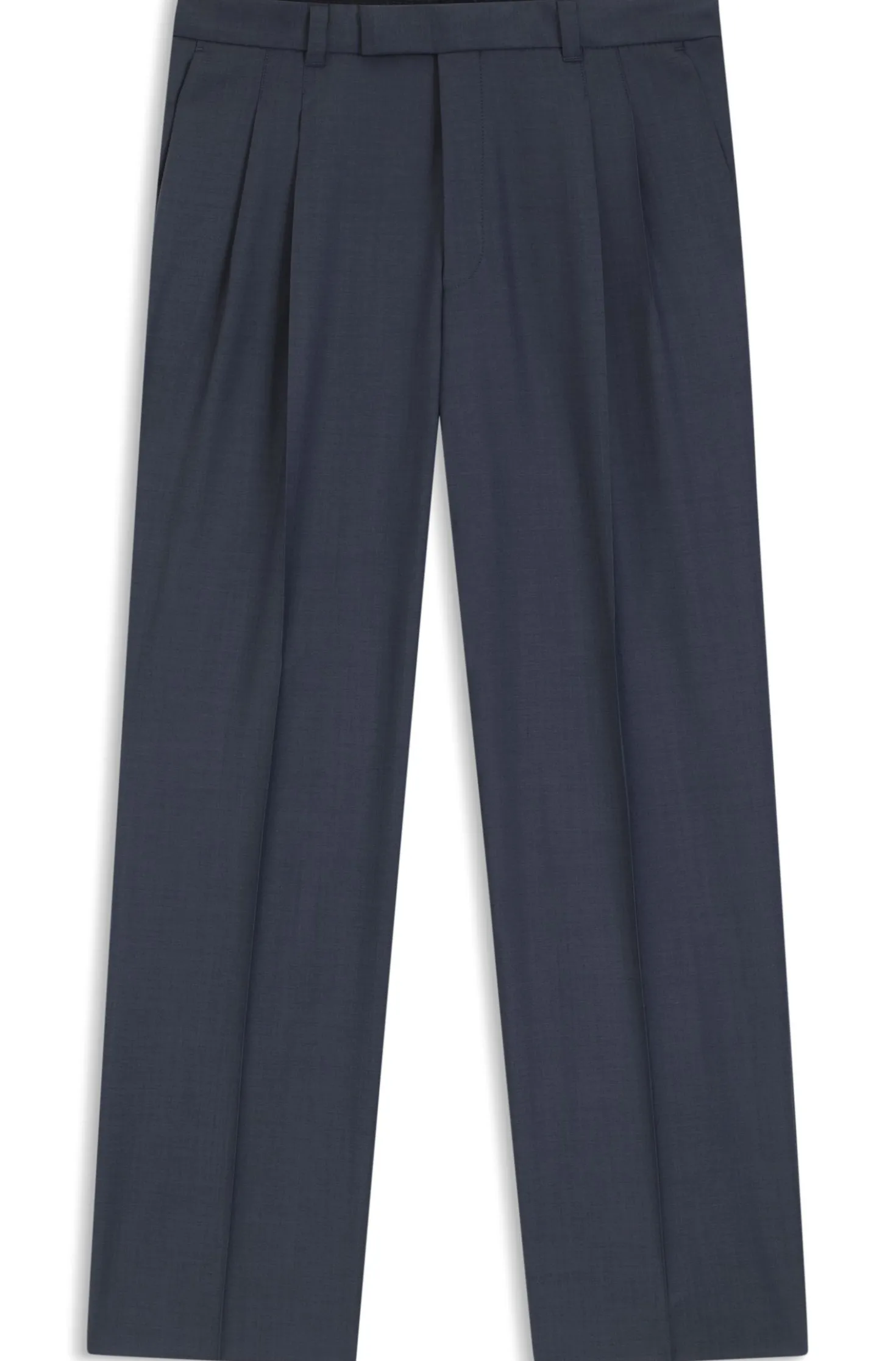 Tapered-Fit Hose aus Schurwolle mit dezentem Muster