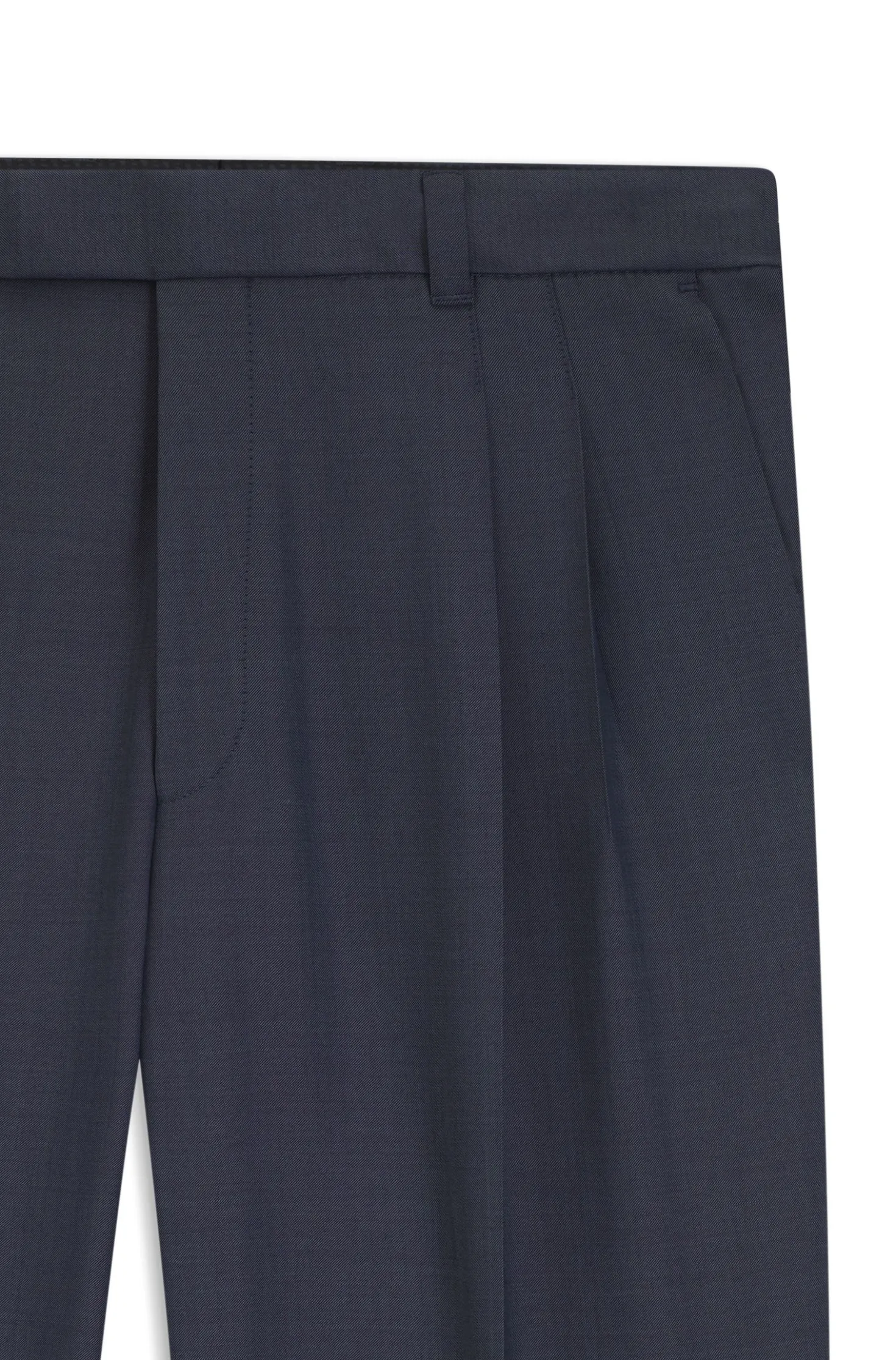 Tapered-Fit Hose aus Schurwolle mit dezentem Muster