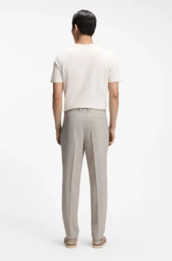 Tapered-Fit Hose aus Schurwolle mit dezentem Muster
