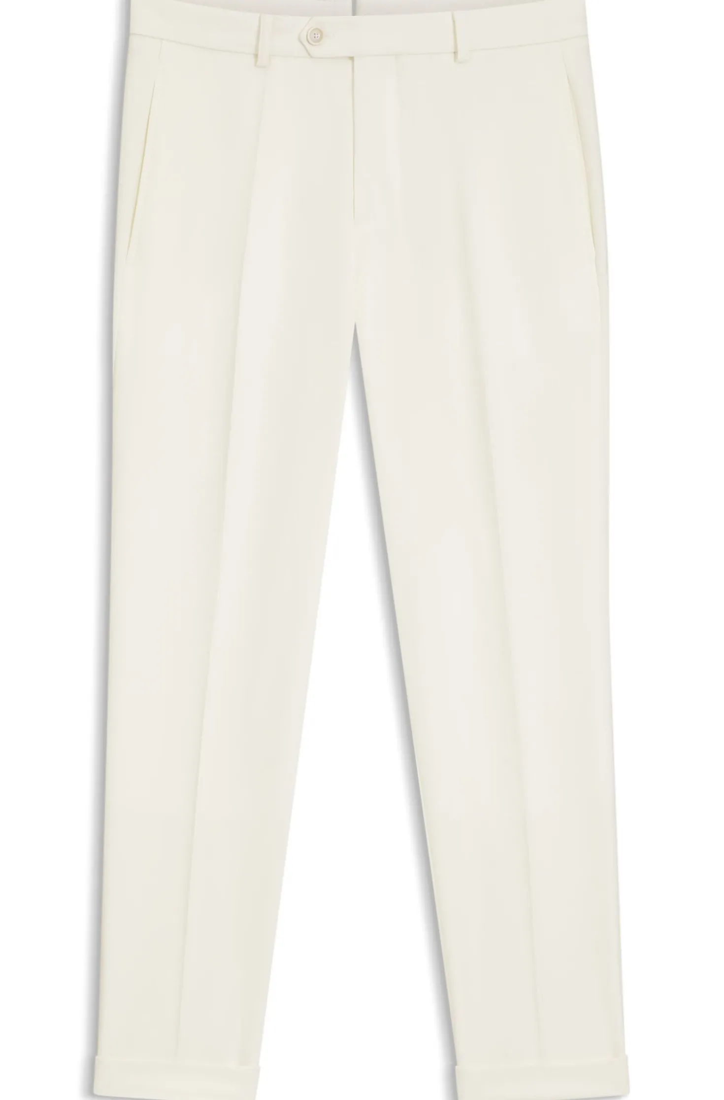 Tapered-Fit Hose aus Schurwolle mit Baumwolle