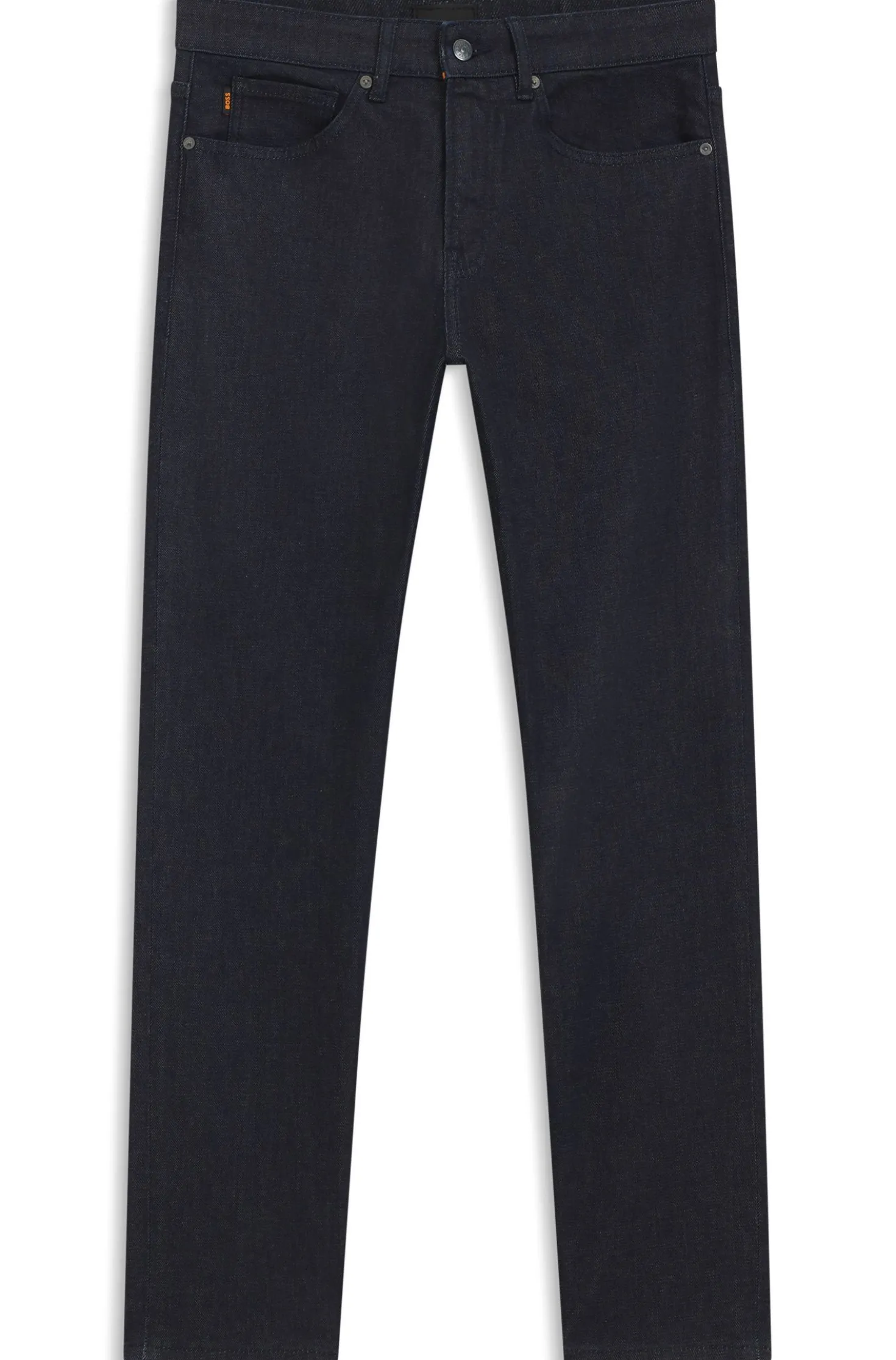Tapered-Fit Jeans aus komfortablem Stretch-Denim in reinem Blau