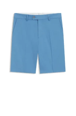 Tapered-Fit Shorts aus Baumwoll-Mix mit Seiden- und Elasthan-Anteil