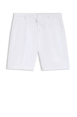 Tapered-Fit Shorts aus Leinen