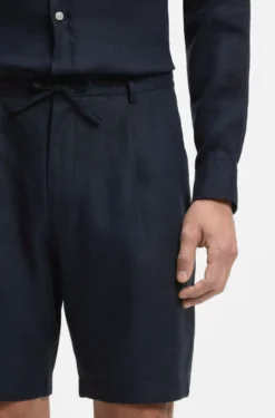 Tapered-Fit Shorts aus Leinen