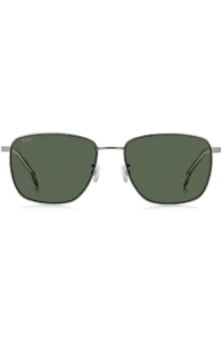 Titan-Sonnenbrille mit grün getönten Gläsern