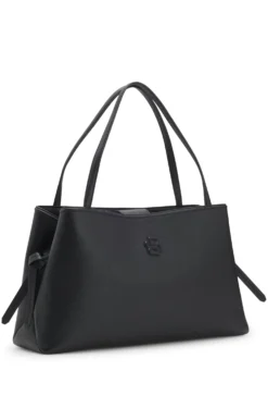Tote Bag aus genarbtem Kunstleder mit Double-B-Monogramm