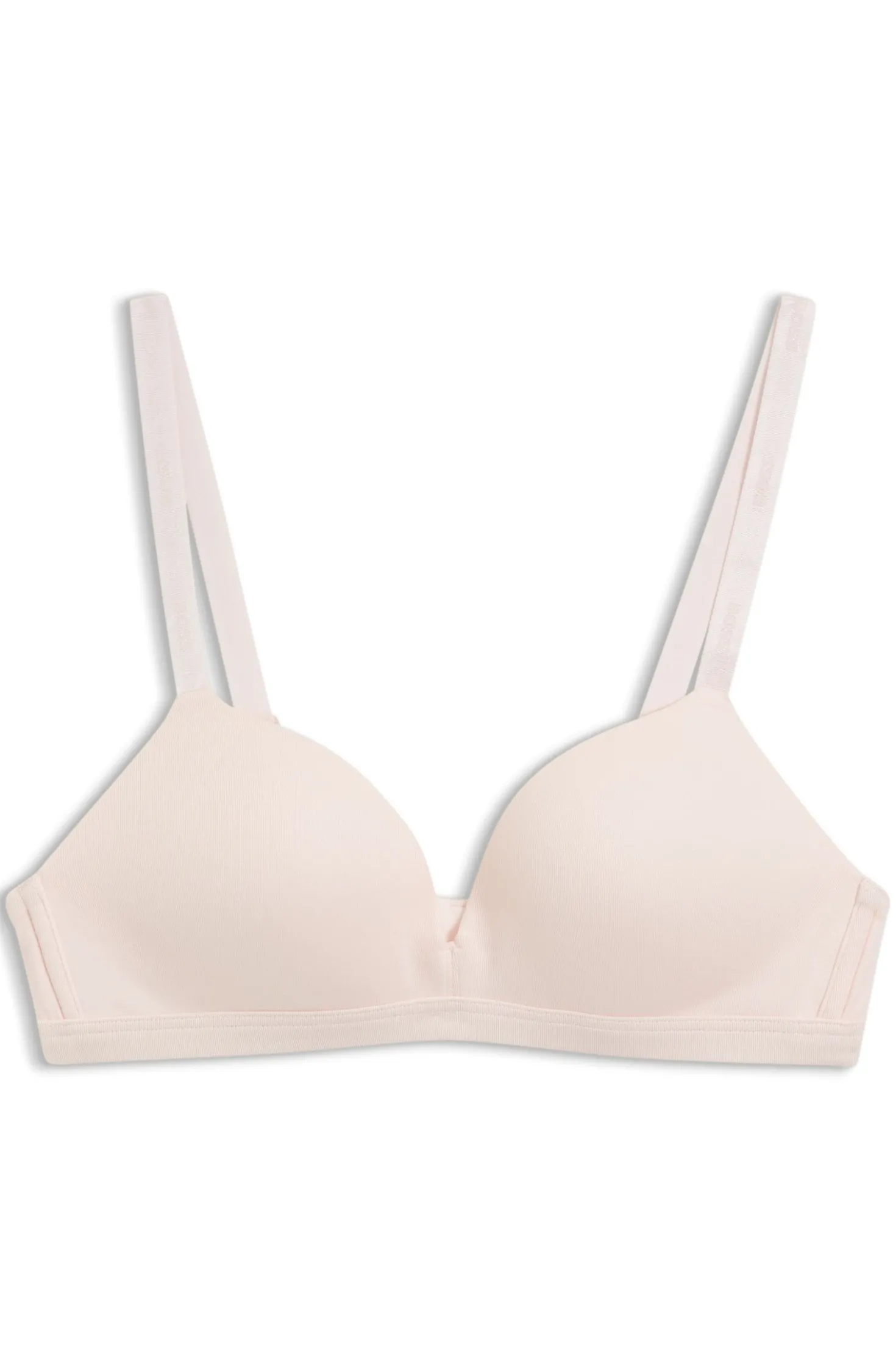 Triangel-BH aus Stretch-Jersey mit Logo-Riemchen