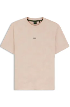 T-Shirt aus Baumwolle mit 3D-Jacquard-Muster